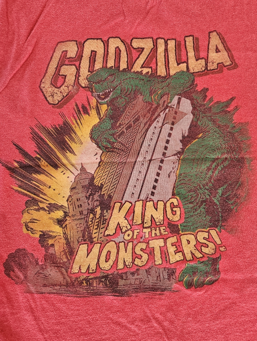 Godzilla 'King of the Monsters' Red Graphic Tee